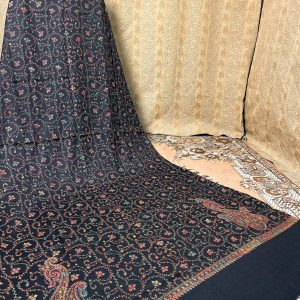 Kashmiri Handmade Emdroided Jawl With Corner Bouti Shawl